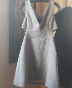 Free People linen style flirty dress